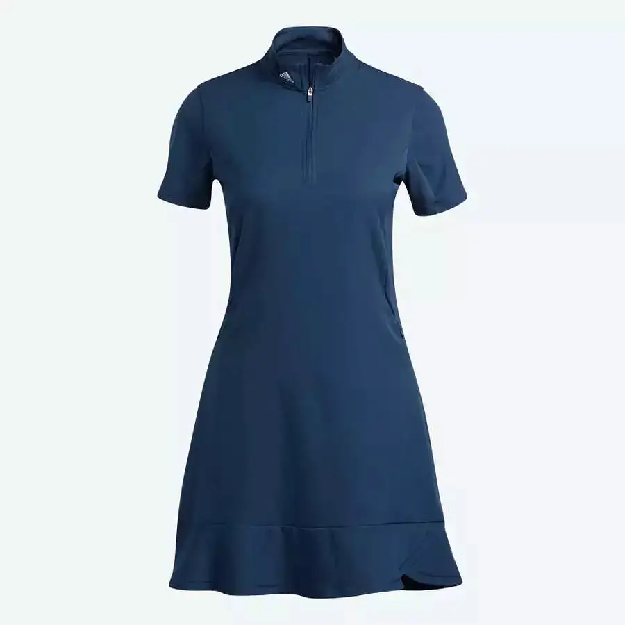 Adidas Ladies Frill Dress - Navy