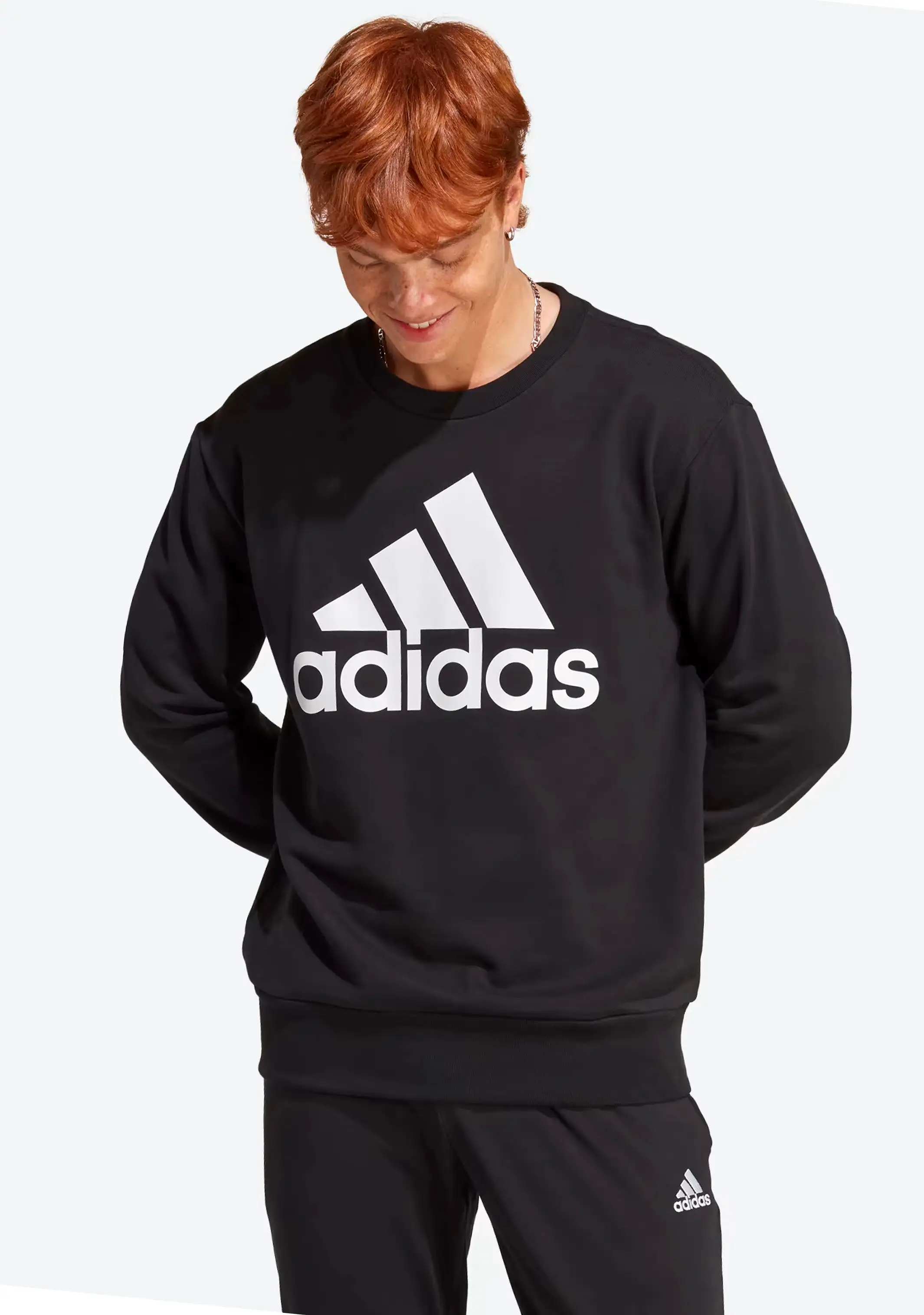 Adidas Mens Big Logo Sweatshirt Black <br> GK9076