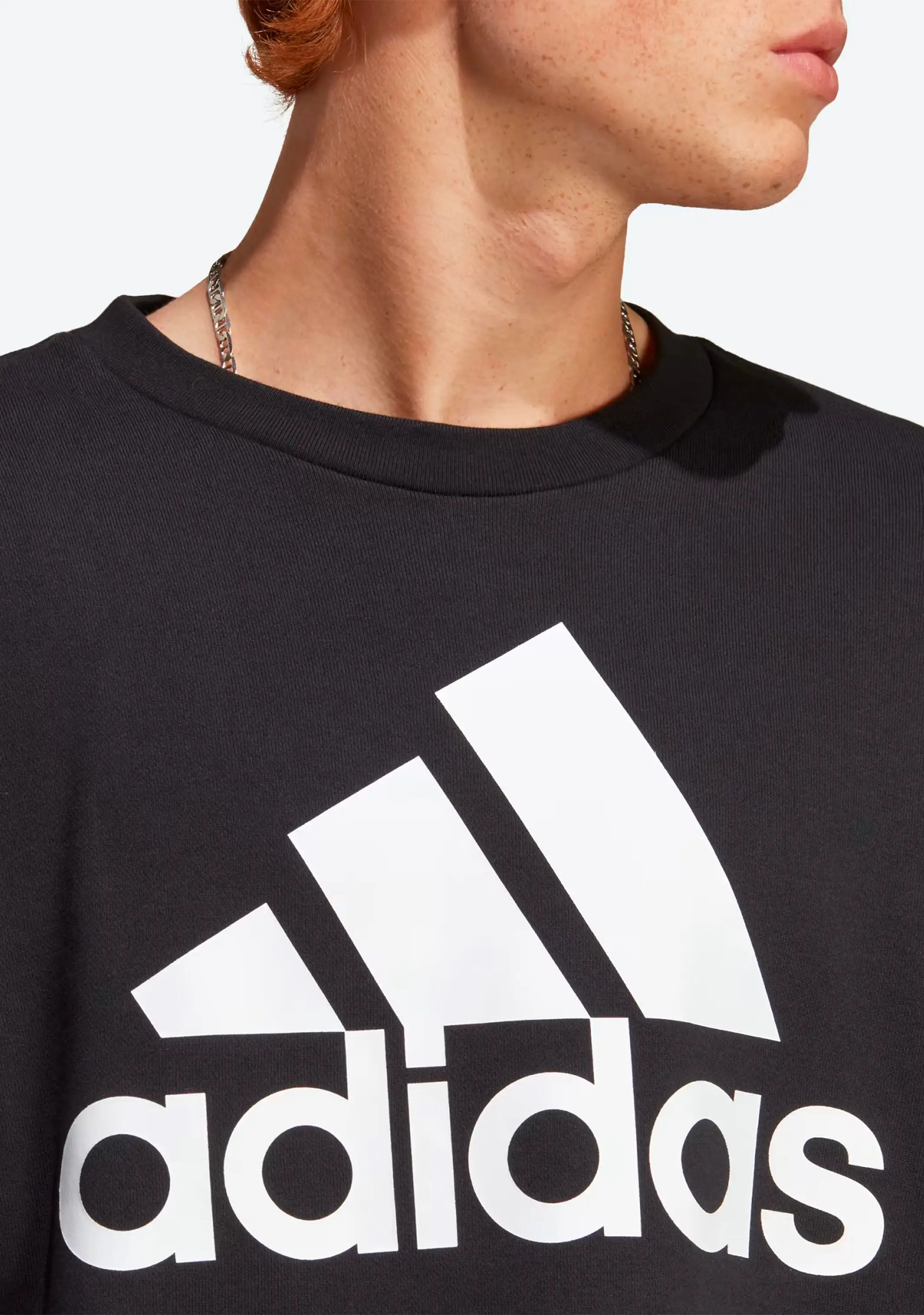 Adidas Mens Big Logo Sweatshirt Black <br> GK9076