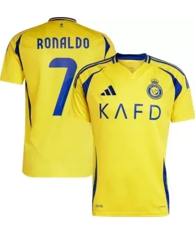 adidas Men's Saudi Professional League Cristiano Ronaldo Al-Nassr FC 2024/25 Home Replica Player Jersey