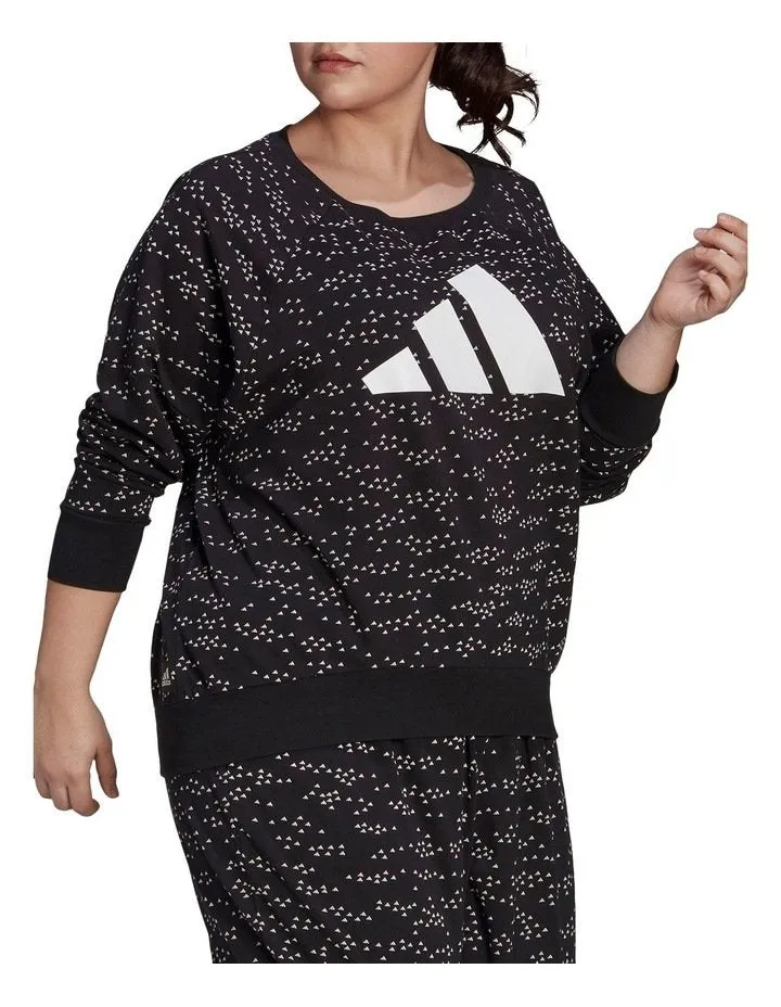 ADIDAS SPORTSWEAR WINNERS BADGE OF SPORT CREW SWEATSHIRT (PLUS SIZE)