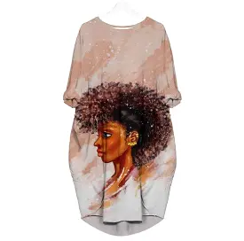 Afro Dreadlock 3D Batwing Dress