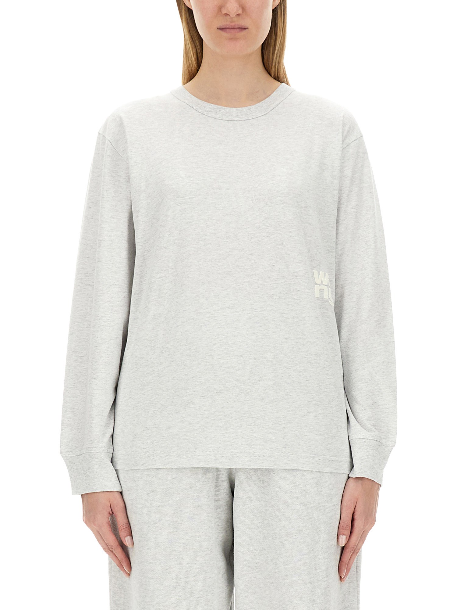 ALEXANDERWANG.T    COTTON LOGO SWEATSHIRT