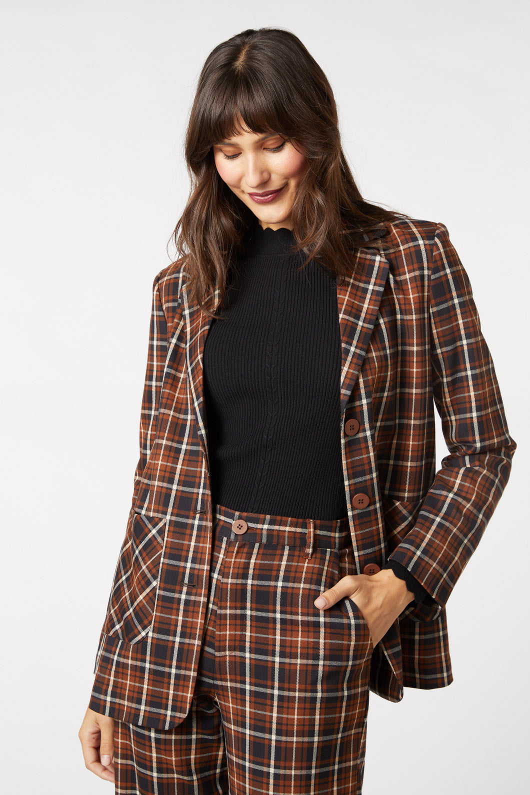 Amber Check Blazer