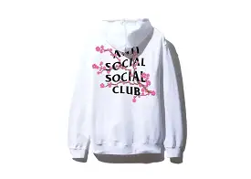 ANTI SOCIAL SOCIAL CLUB CHERRY BLOSSOMS HOODIE WHITE