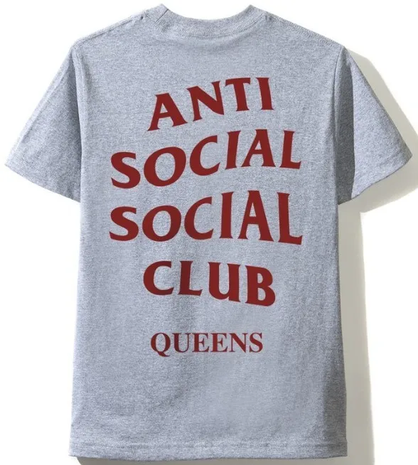 ANTI SOCIAL SOCIAL CLUB  |Crew Neck Unisex Street Style Plain Cotton Short Sleeves