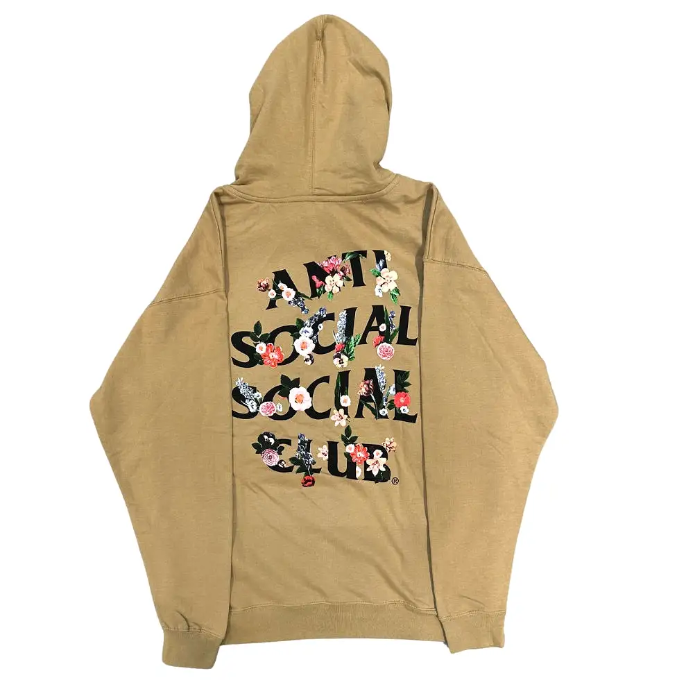 ANTI SOCIAL SOCIAL CLUB SELF CONCLUSION BEIGE HOODIE