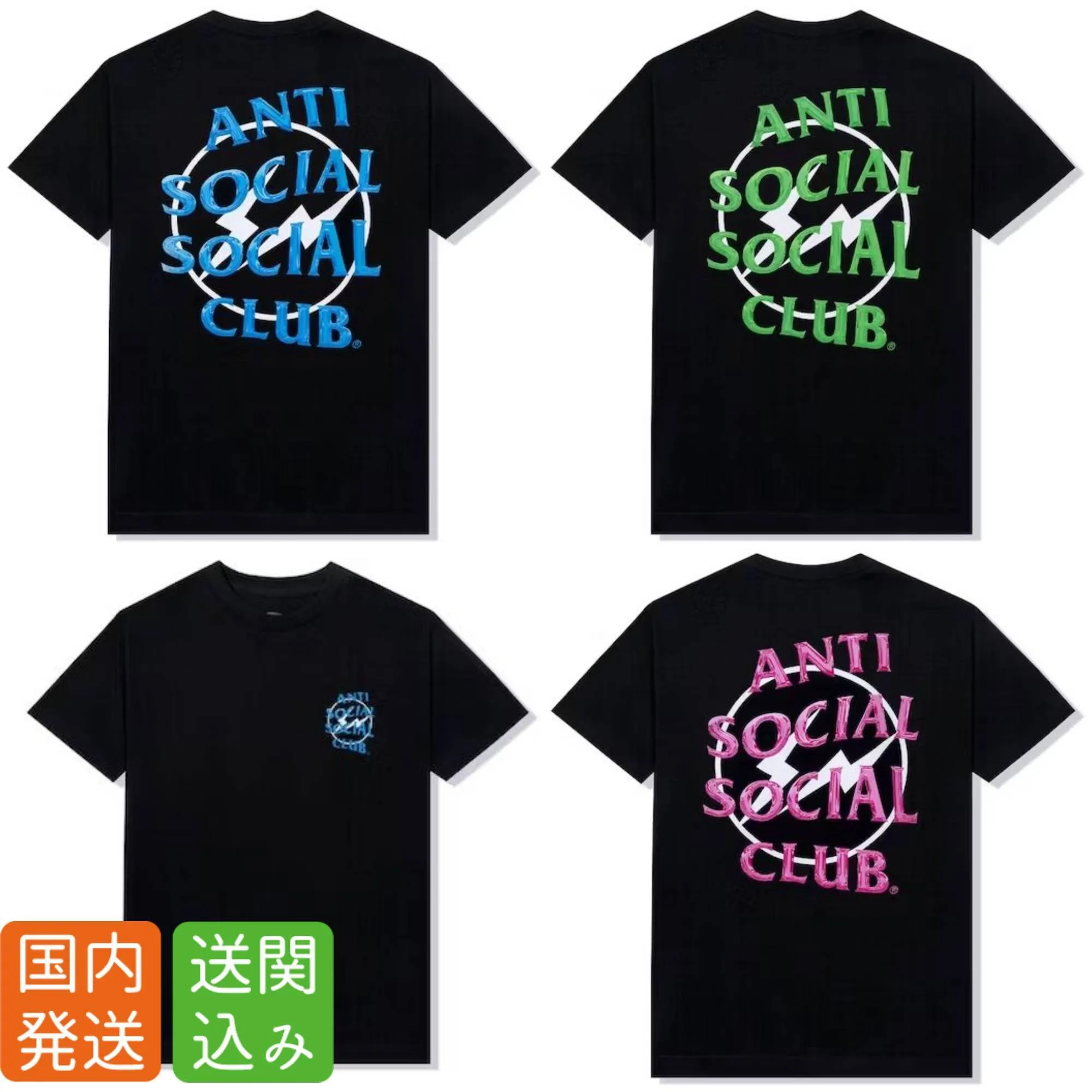 ANTI SOCIAL SOCIAL CLUB  |Street Style Collaboration Plain Short Sleeves Logo T-Shirts