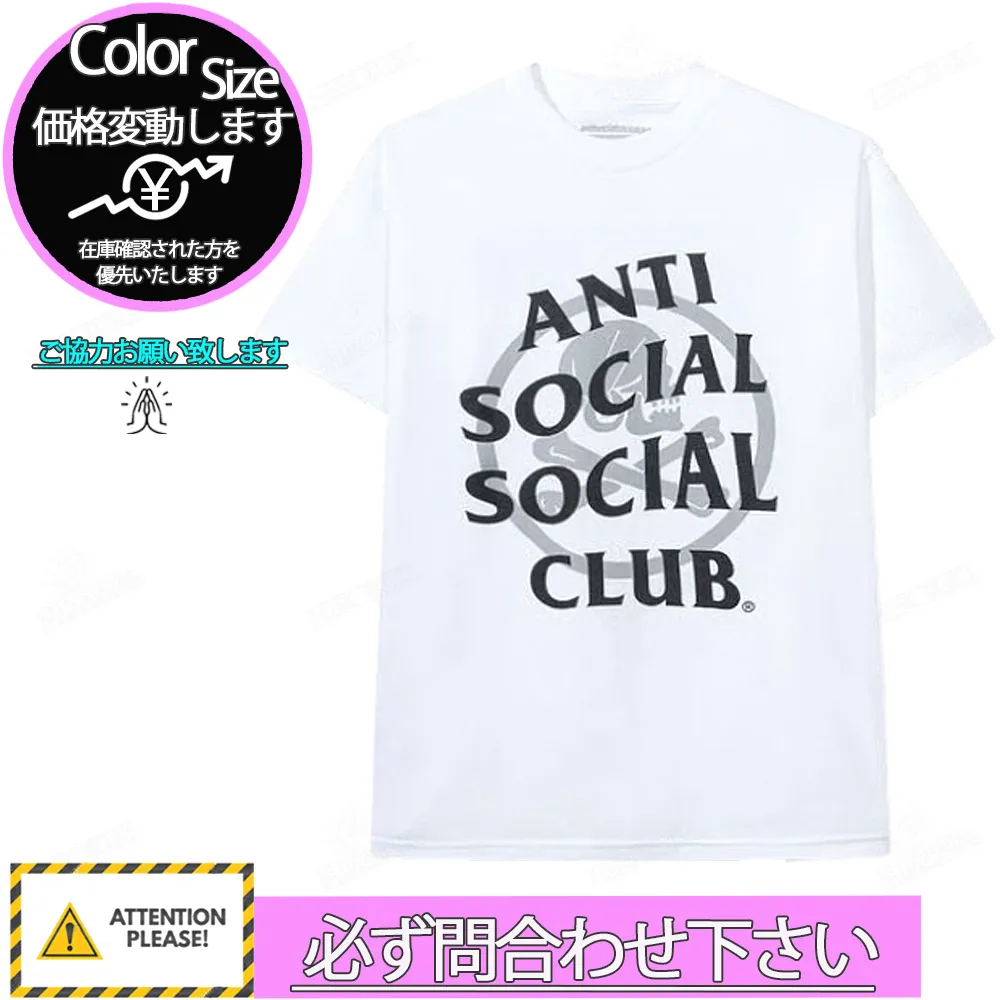 ANTI SOCIAL SOCIAL CLUB  |Unisex Street Style Collaboration Logo T-Shirts