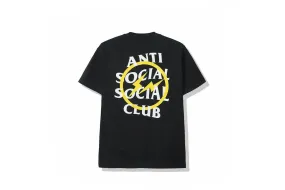 ANTI SOCIAL SOCIAL CLUB X FRAGMENT YELLOW BOLT TEE BLACK