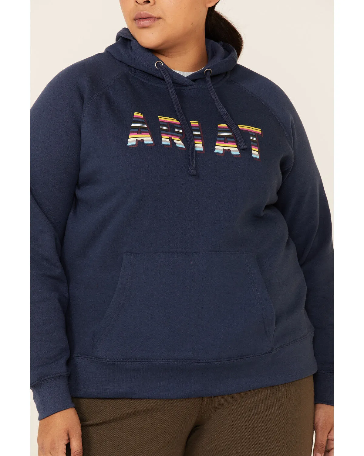 Ariat Women's R.E.A.L. Serape Logo Hoodie Sweatshirt - Plus