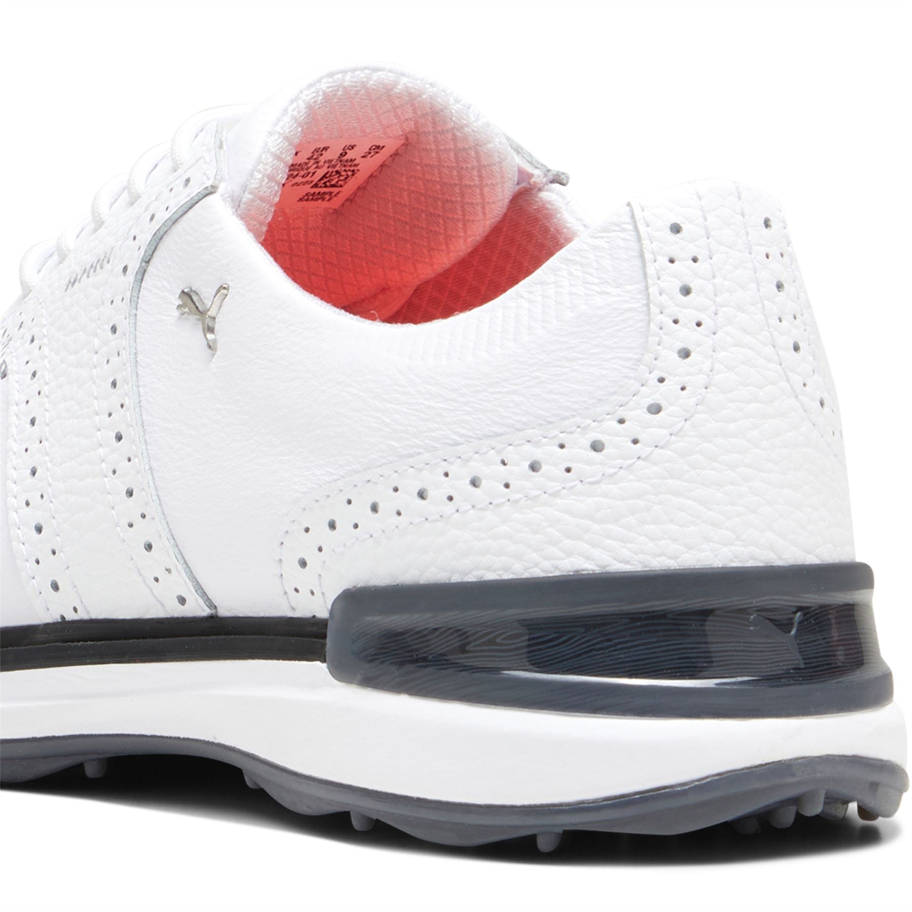 Avant Wingtip Leather Spikeless Golf Shoes White - SS24