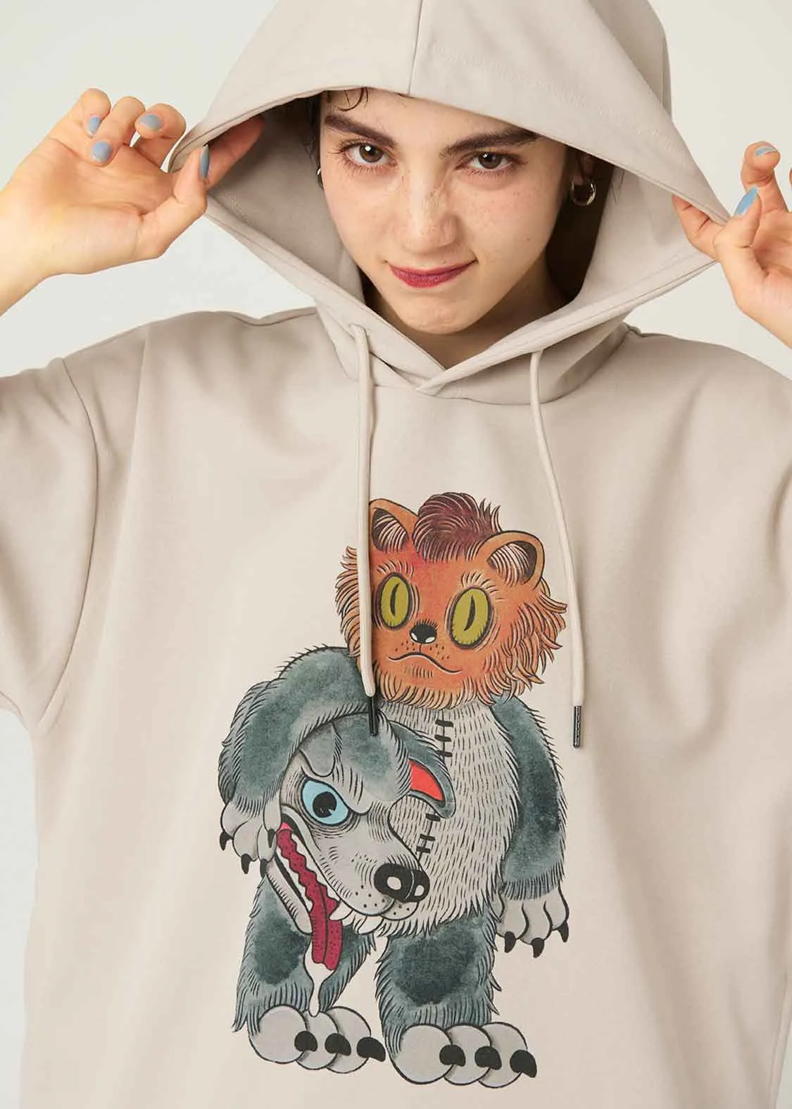 Ayako Ishiguro Big Silhouette Half Sleeve Parka (Ayako Ishiguro_Kaburimononeko 1)