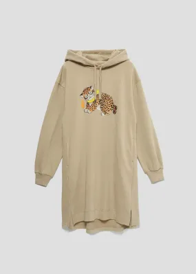 Ayako Ishiguro Long Sleeve Sweat Parka One-piece (Ayako Ishiguro_Madara Nekomata)