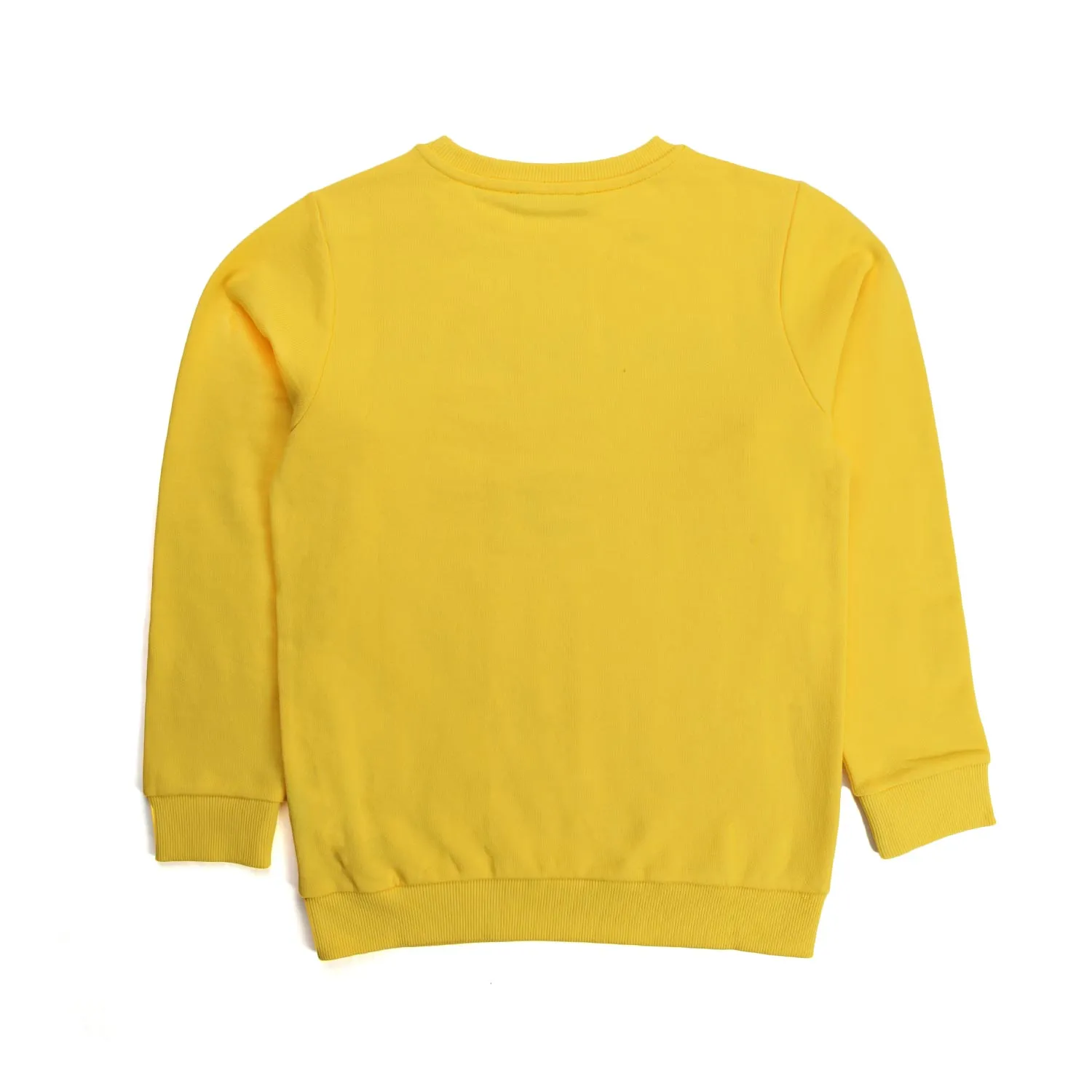 Balmain Unisex Yellow Logo Sweatshirt