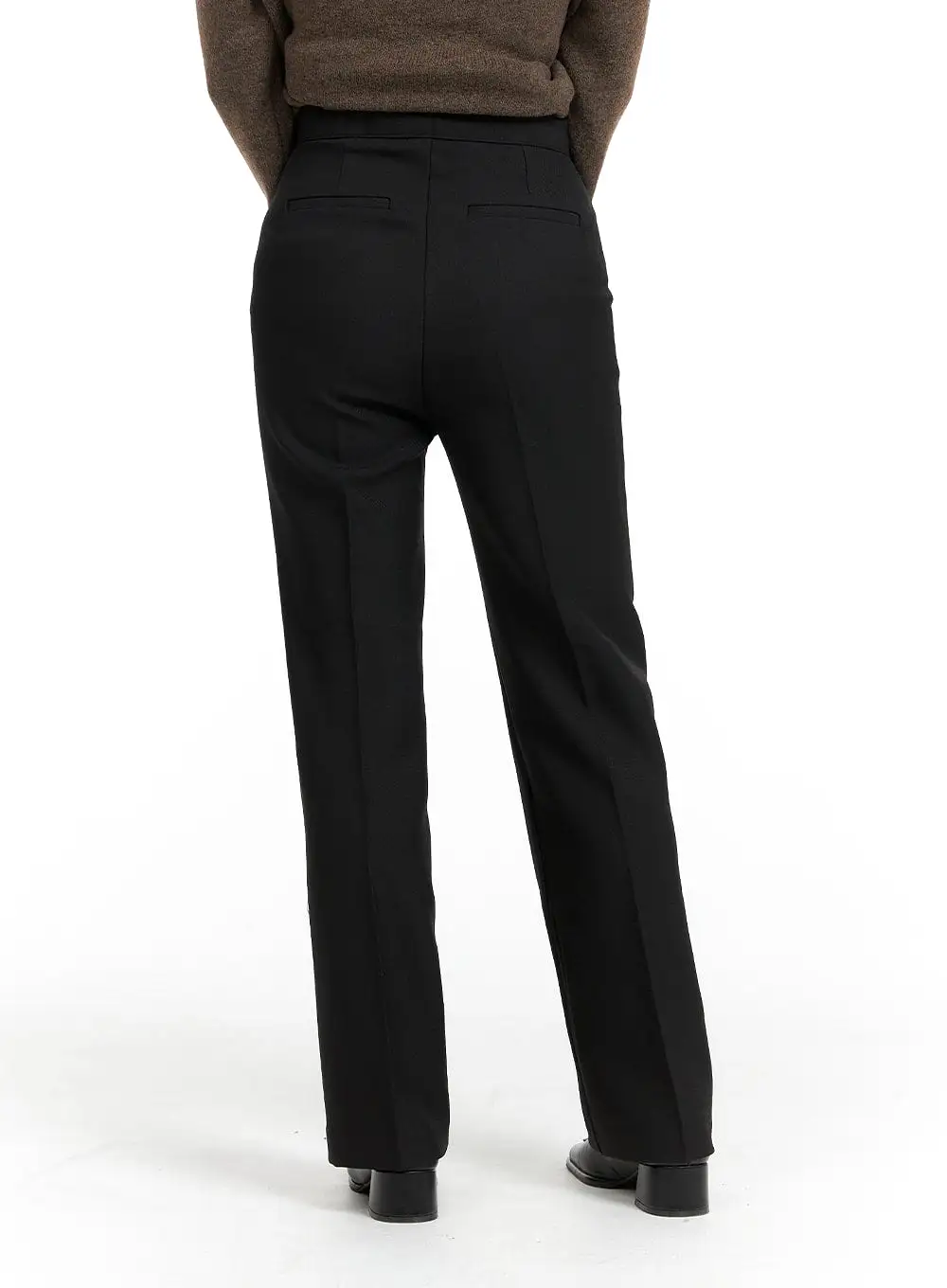 Basic Straight-Fit Tailored Pants OF419