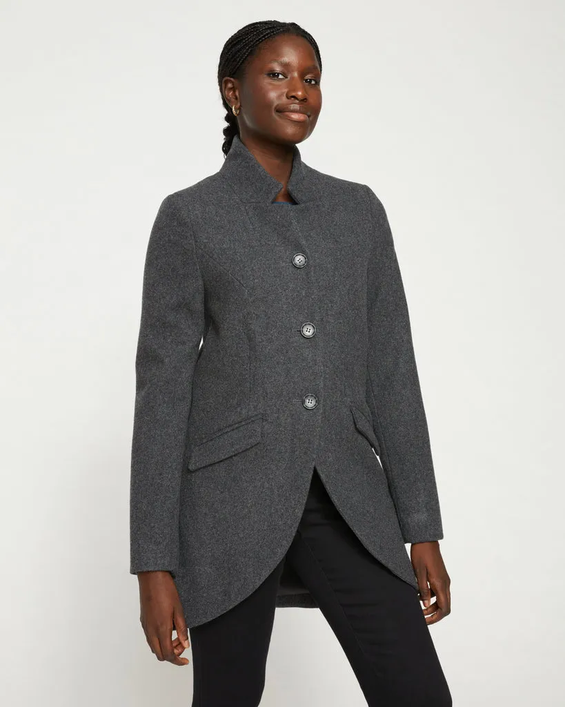 Beas Coat - Heather Charcoal