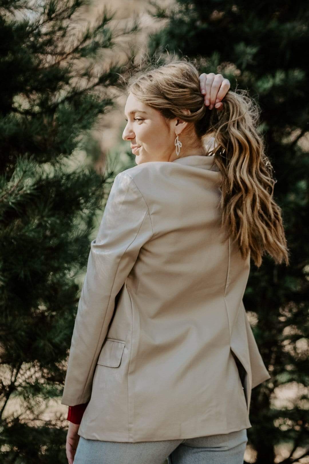 Beige Midnight Business Blazer