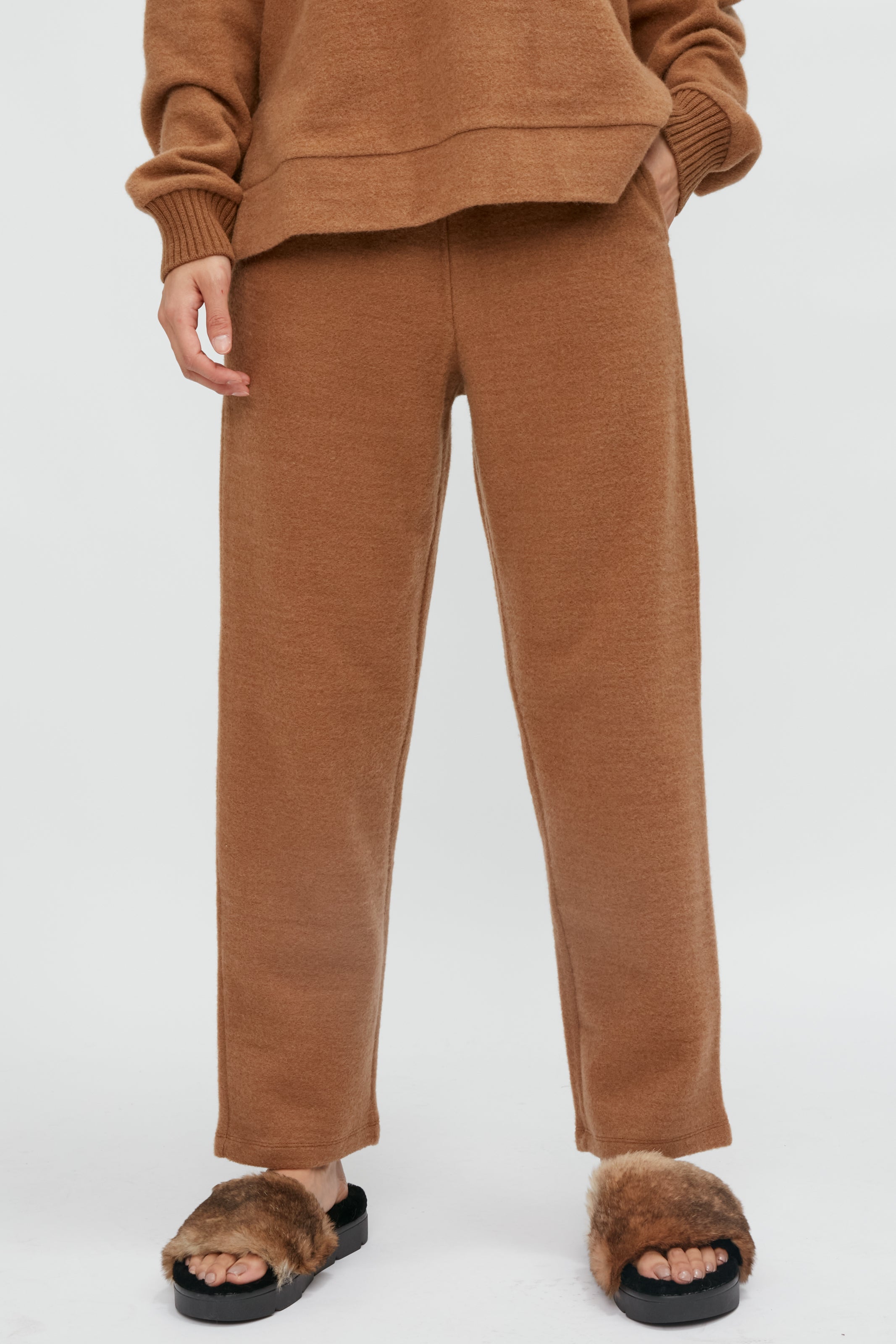 Beira Jersey Trouser Pant in Camel