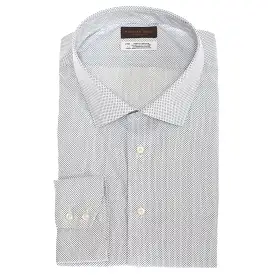 Big & Tall TD Collection Light Blue Mini Print Button Down Sport Shirt