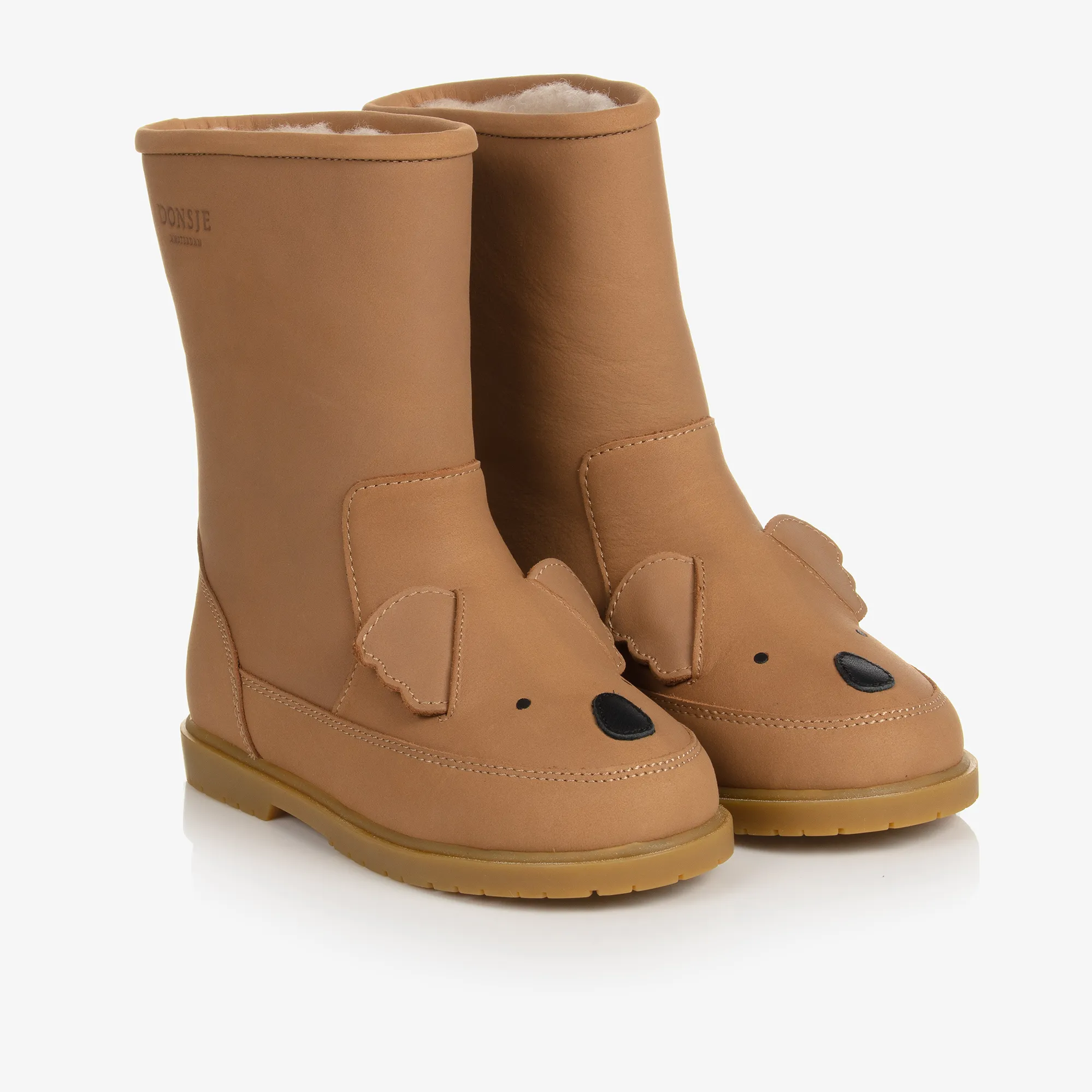 Brown Leather Koala Boots