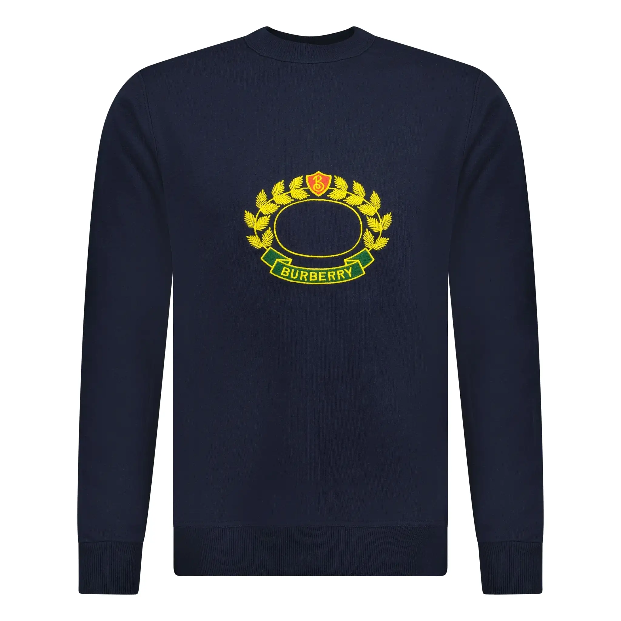 BURBERRY ADDISCOMBE CREST LOGO SWEATSHIRT NAVY