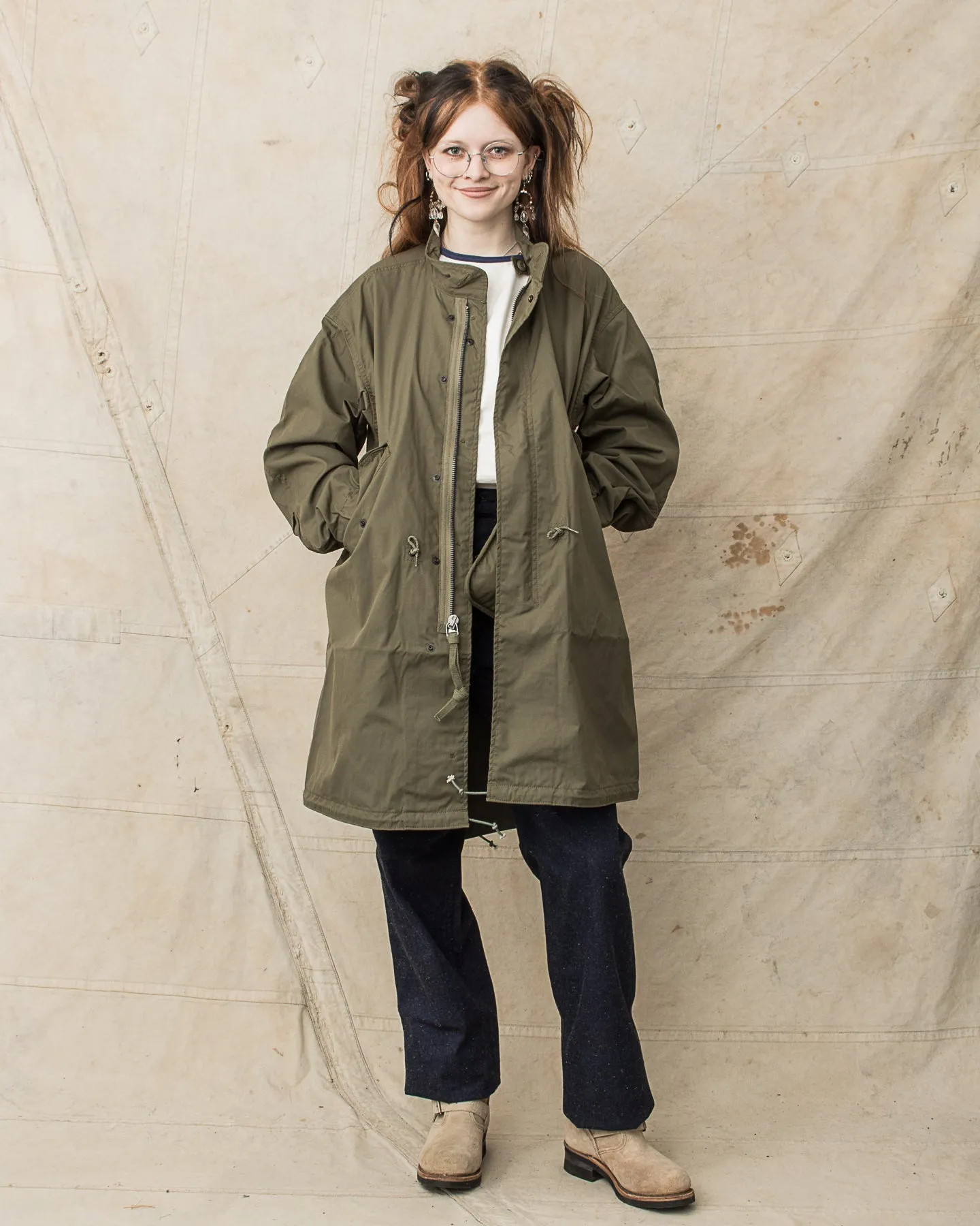 Buzz Rickson's M-65 No Hood Fish Tail Parka Olive BR14719