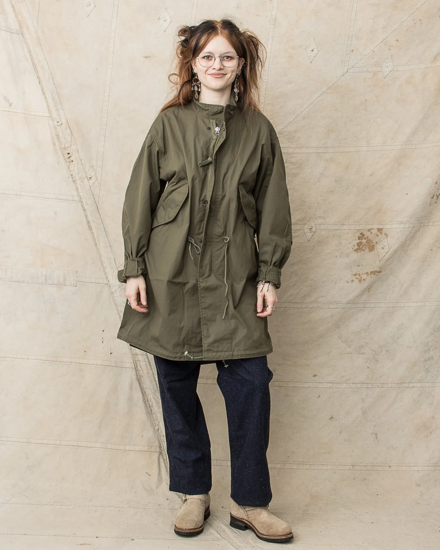 Buzz Rickson's M-65 No Hood Fish Tail Parka Olive BR14719