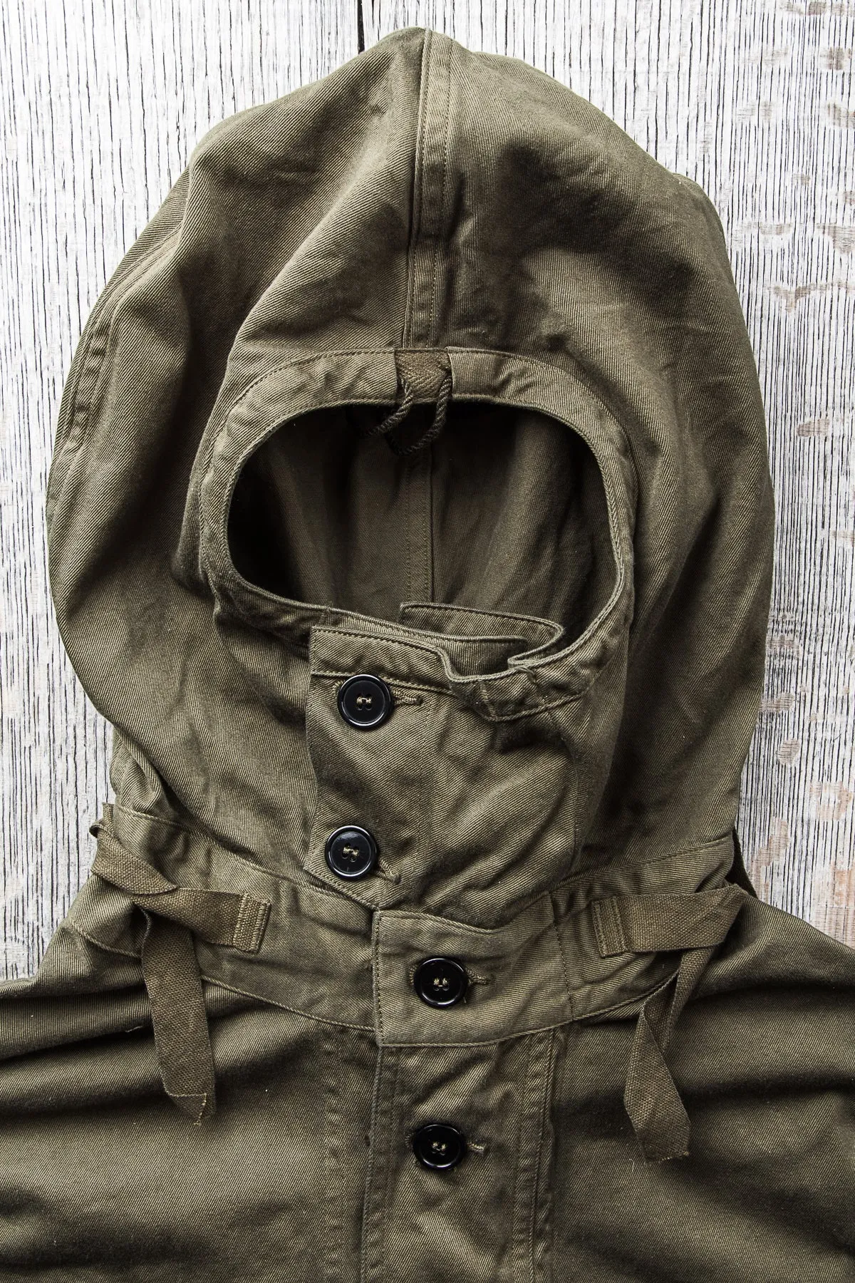 Buzz Rickson's U.S. Navy Cotton Twill Gas Protective Parka Olive BR15064