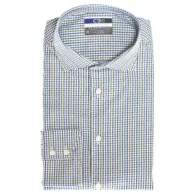 C3 Olive Dobby Check Performance Sport Shirt