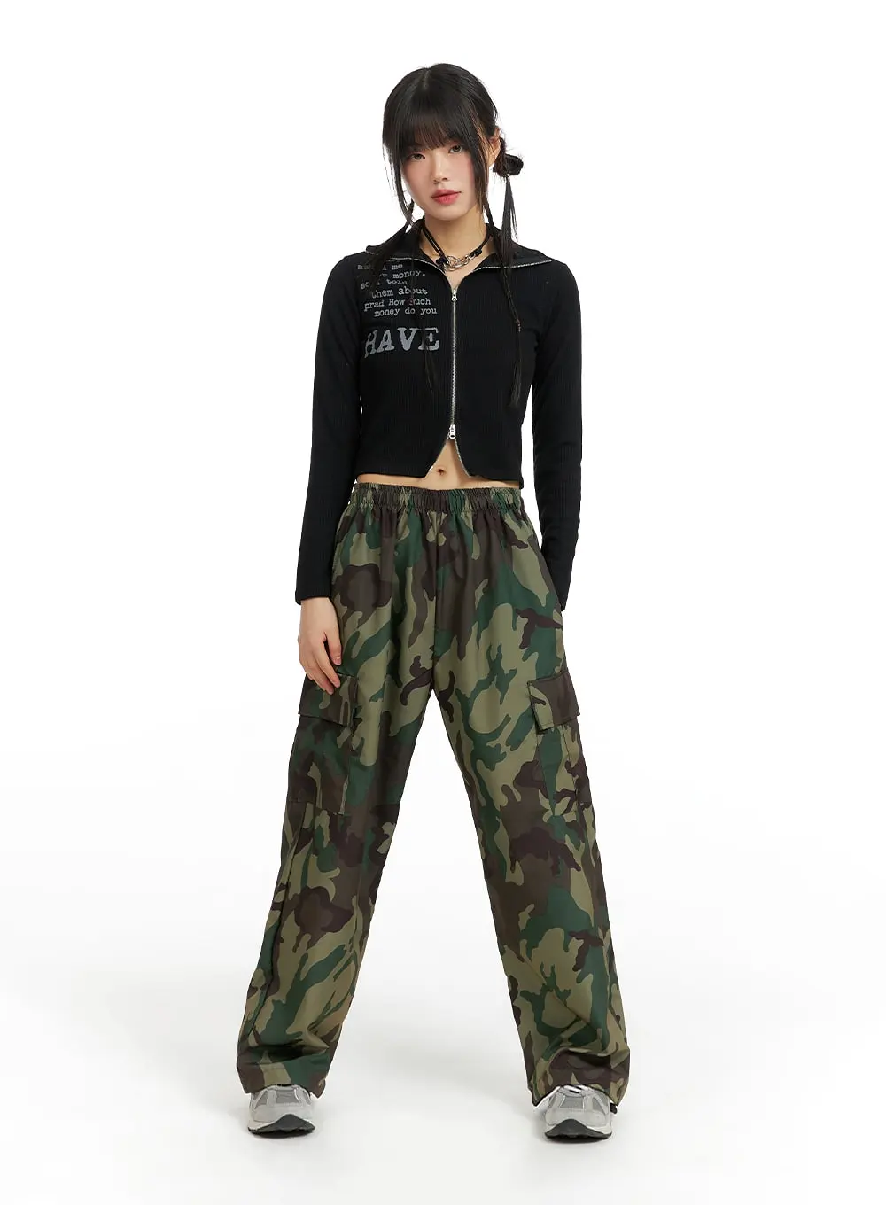 Camo Cargo Baggy Pants (UNISEX) CF423