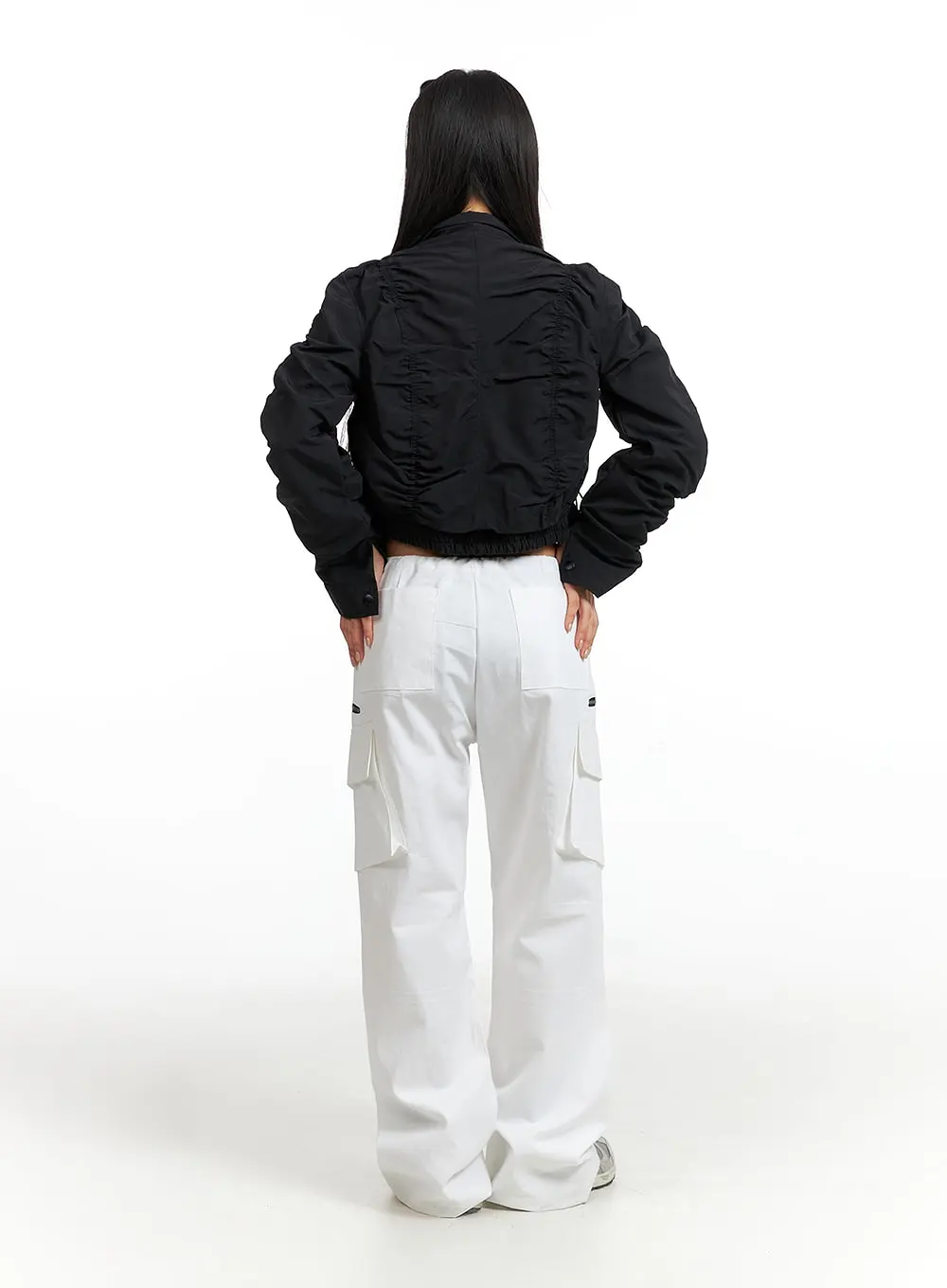 Cargo Pocket String Pants CF414