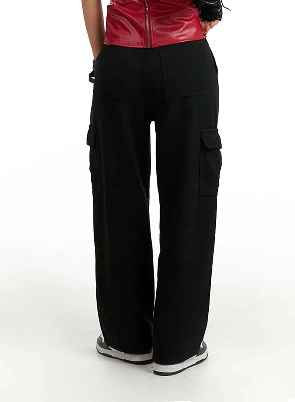 Cargo Wide Leg Pants IM405