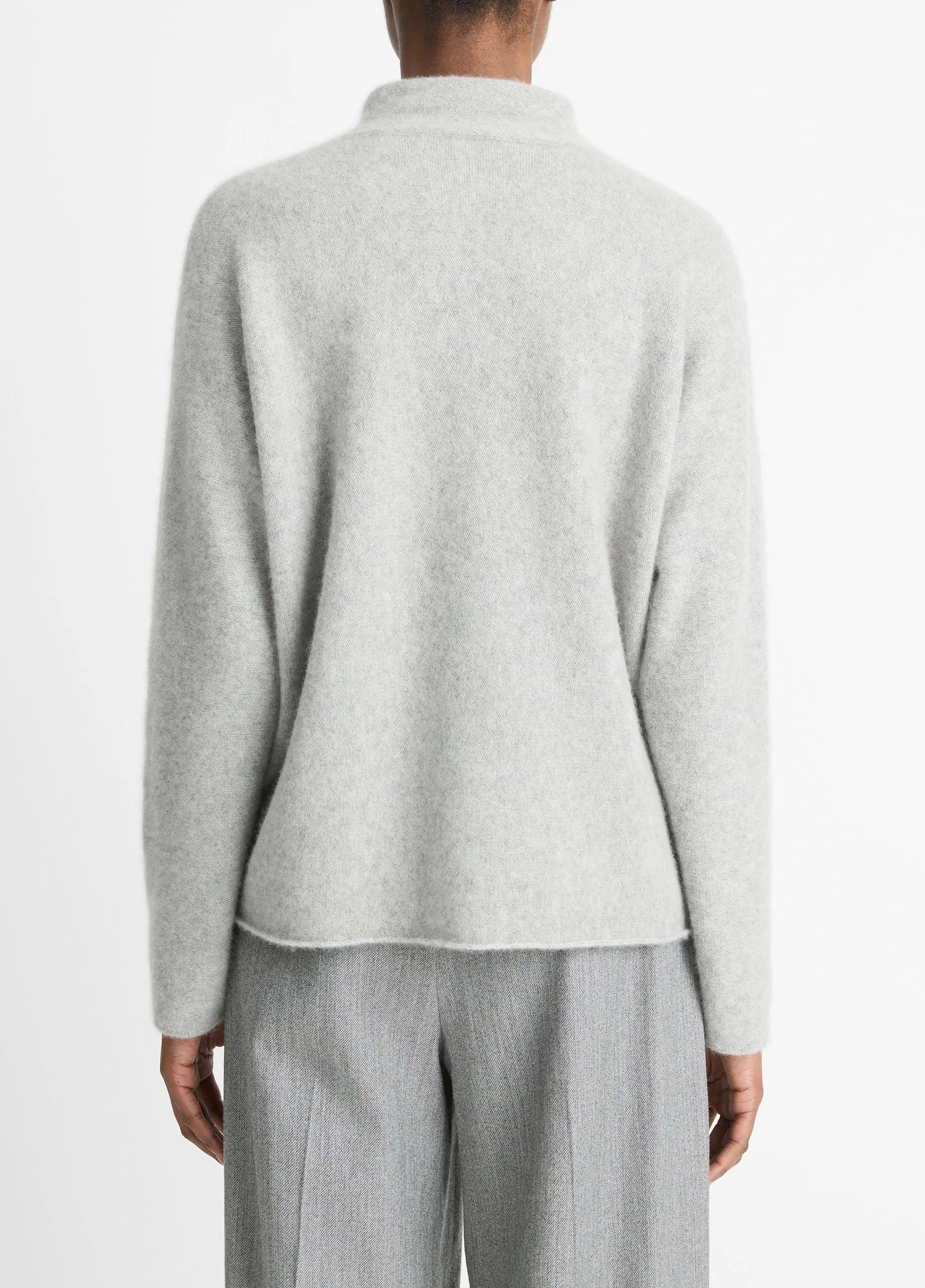 Cashmere Boxy Turtleneck Sweater