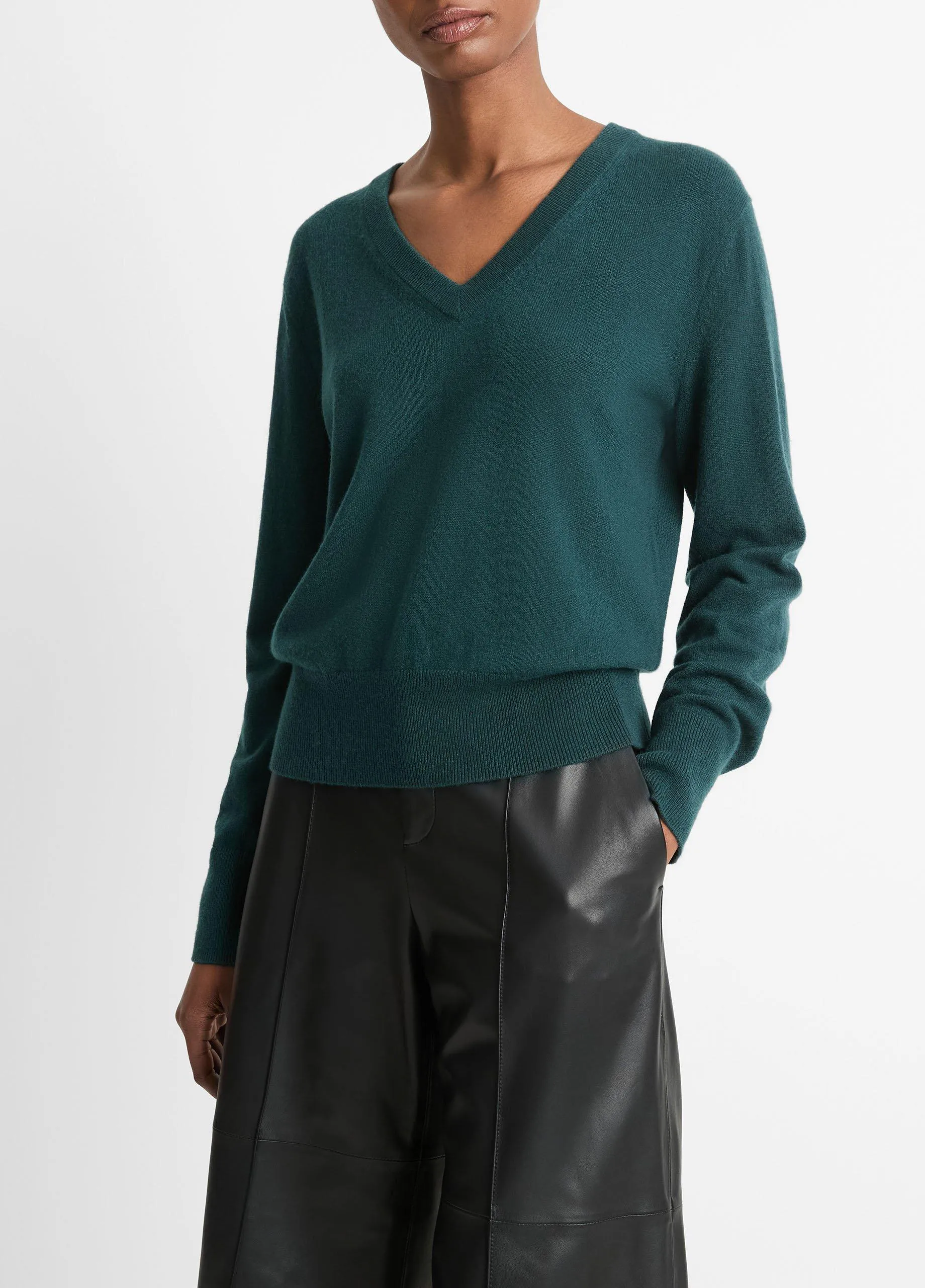 Cashmere Casual V-Neck Sweater