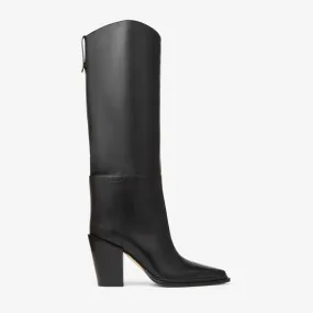 Cece 80 Black Soft Calf Leather Boots