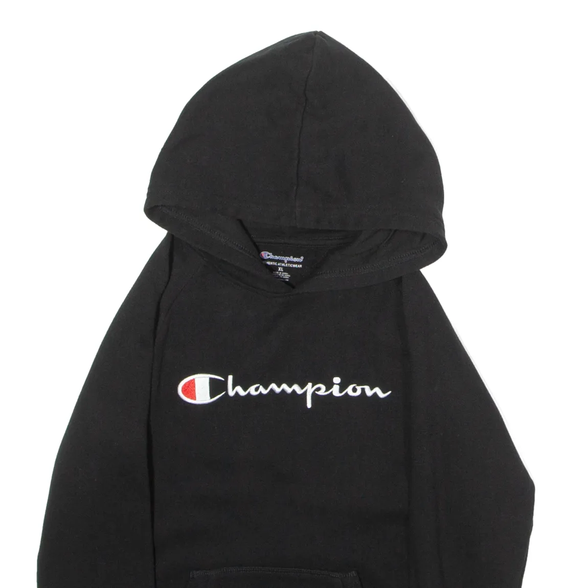 CHAMPION Boys Black Hoodie XL