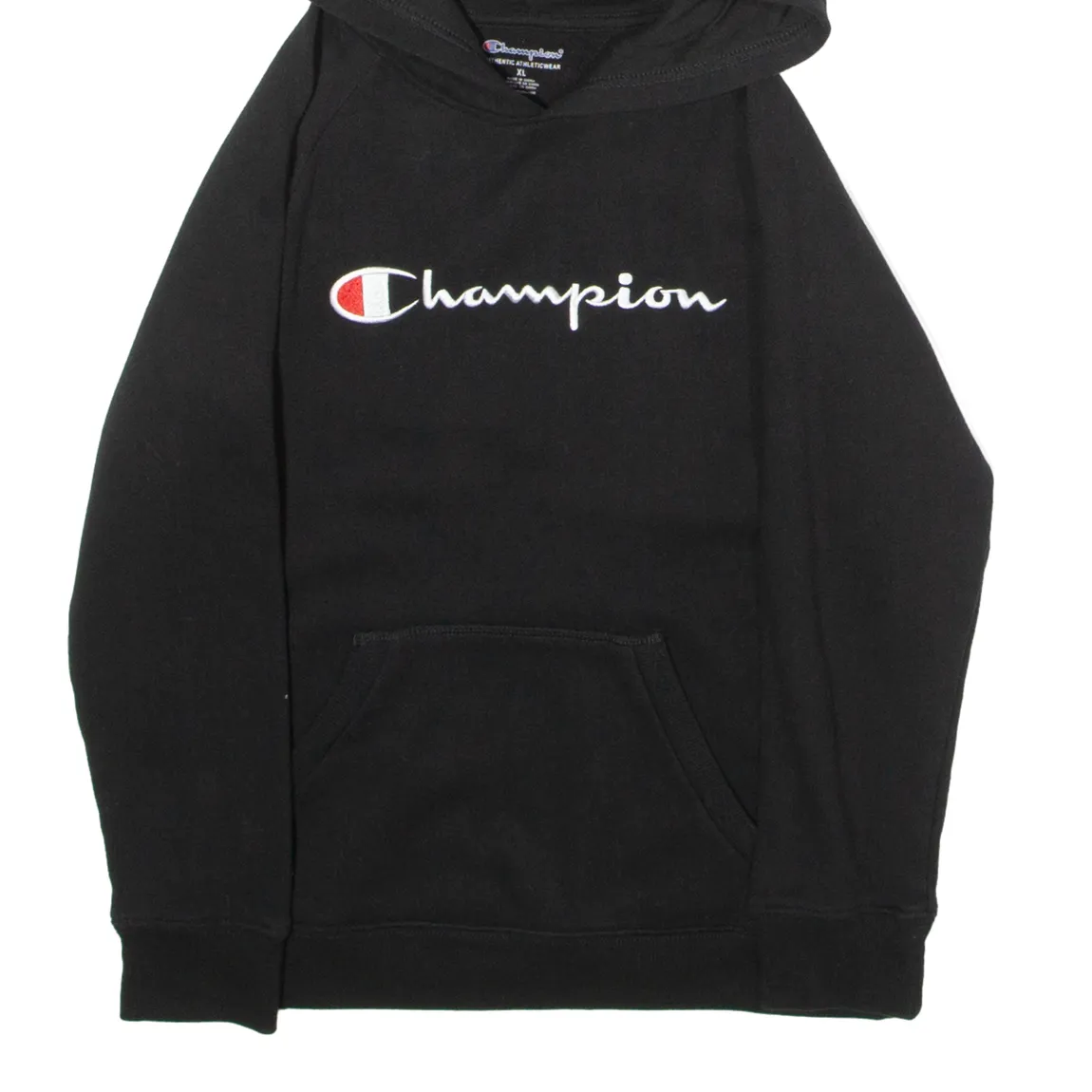 CHAMPION Boys Black Hoodie XL