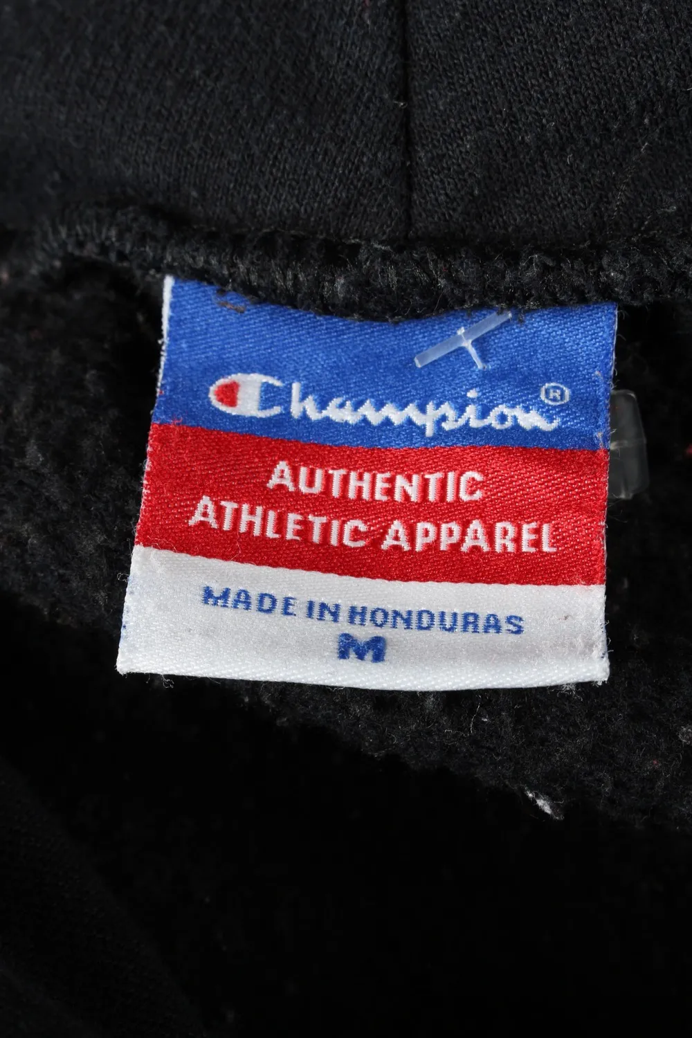 Champion Hoodie Sweatshirt 90s Retro Black M - Pepper Tree London