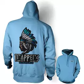 Chenille Trappers - University Blue Hoodie Sweatshirt