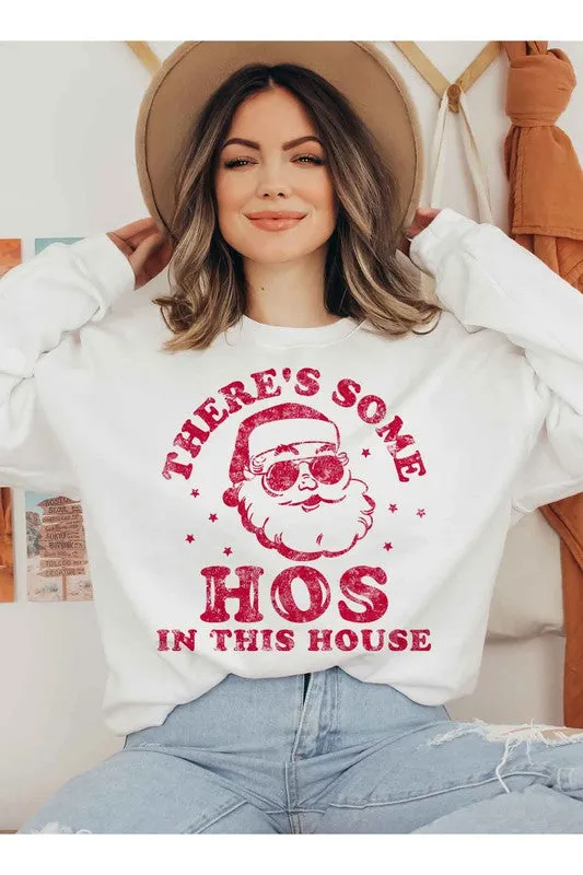 CHRISTMAS HOS GRAPHIC SWEATSHIRT PLUS SIZE