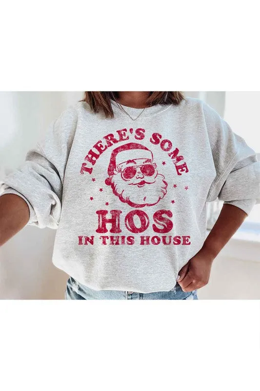 CHRISTMAS HOS GRAPHIC SWEATSHIRT PLUS SIZE