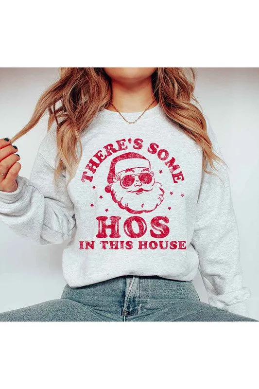 CHRISTMAS HOS GRAPHIC SWEATSHIRT PLUS SIZE