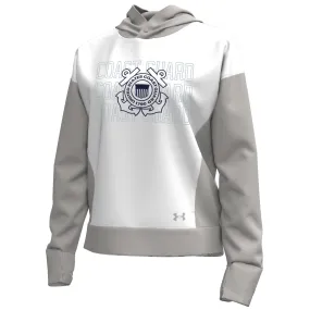 Coast Guard Under Armour Womens SP24 Gameday Tech Terry Hoodie Sweatshirt