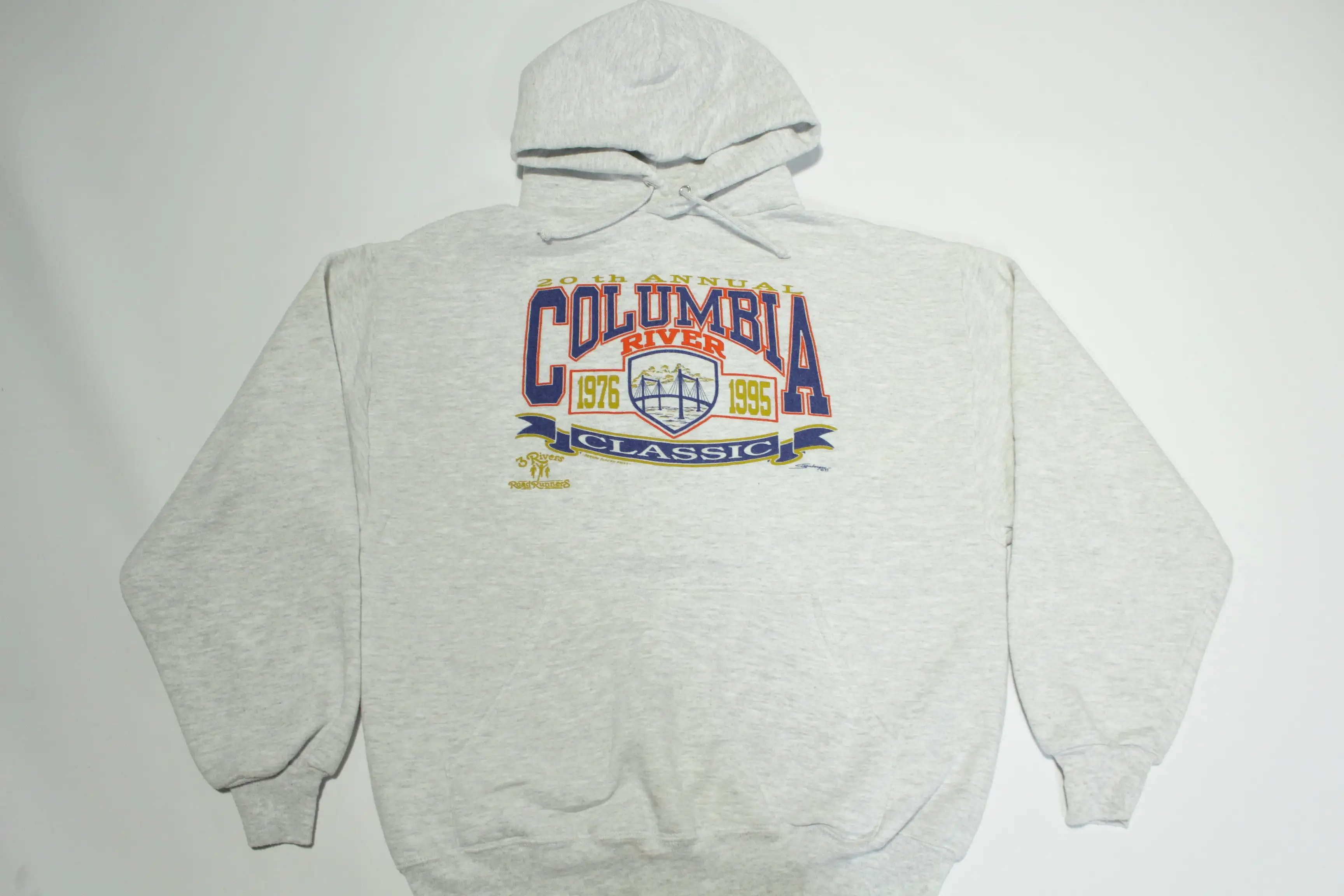 Columbia River Classic 20th Annual 1995 Vintage 90's Jerzees Hoodie Sweatshirt