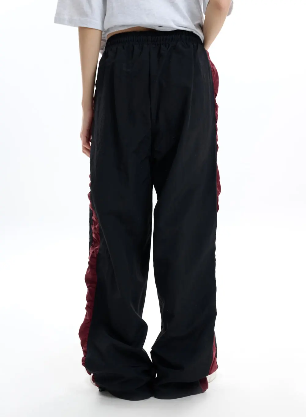 Contrasting Wide Pants IF413