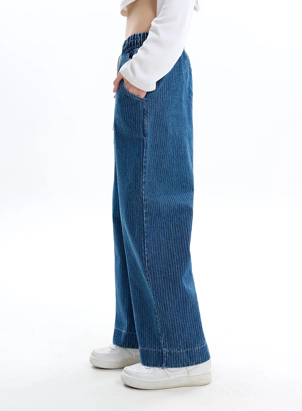 Corduroy Pants with Banding IF413