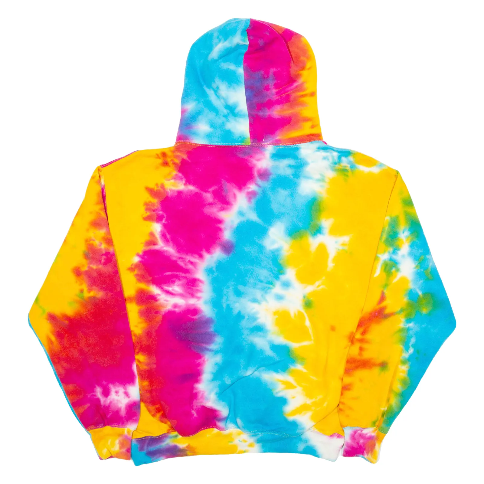 COTTON NET Tie Dye Womens Blue Hoodie L