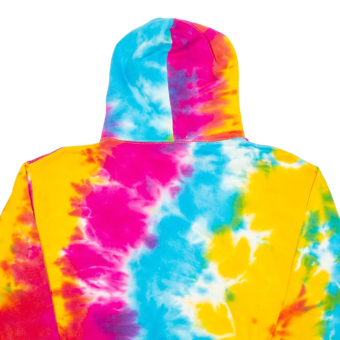 COTTON NET Tie Dye Womens Blue Hoodie L