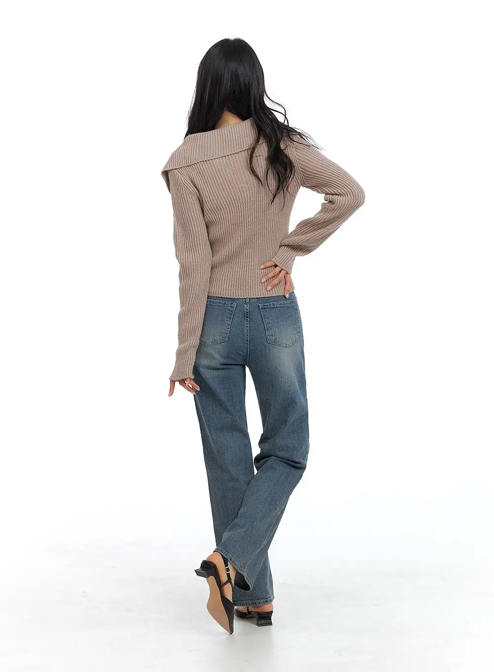 Cotton Washed Straight Leg Pants OM420